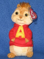 TY ALVIN the CHIPMUNK BEANIE BABY - MINT with MINT TAGS