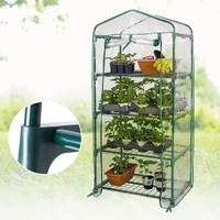 Portable 4 Shelves Greenhouse Garden Shed Yard Outdoor Green House Plant Storage Portable 4 Shelves Greenhouse Garden Shed Yard Outdoor Green House Plant Storage