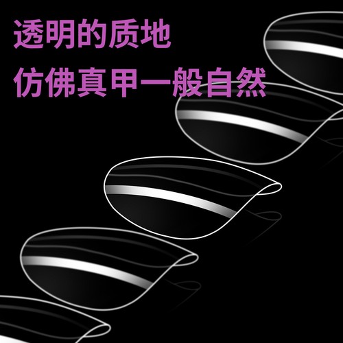 550 Clear Soft Gel Full Cover Clear False Tips Seamless Press On Nails Extension - Picture 11 of 33
