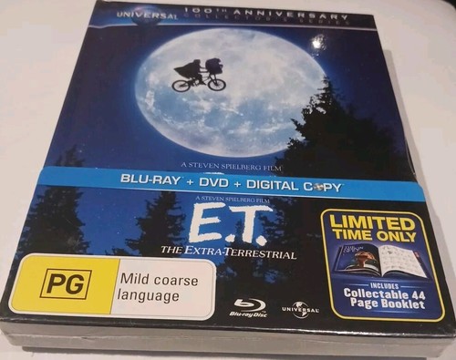 E.T. Extra-Terrestrial Blu-ray + DVD Limited Edition Pack + 44 Page Booklet RARE - Picture 8 of 8