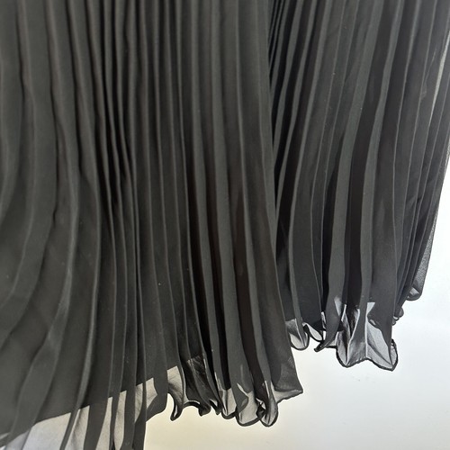 Forever New Womens Size 10 Dress Black High Neck Pleated Flowy Skirt - Foto 5 di 9