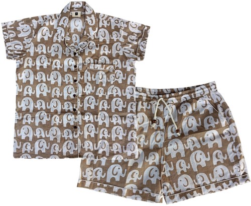 Pure Cotton Women Pajamas Set Button Down Printed Lounge Sets Soft Loose - Picture 38 of 45