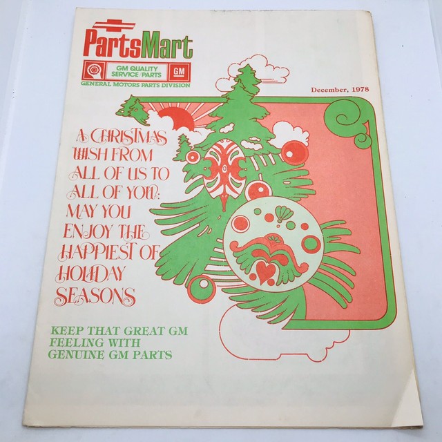 1978 Chevrolet PartsMart December GM Catalog Dealer Auto Parts