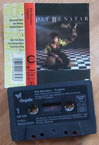 PAT BENATAR - TROPICO (CHRYSALIS 406582652) 1984 EUROPE CASSETTE TAPE EX COND!! - Picture 2 of 3