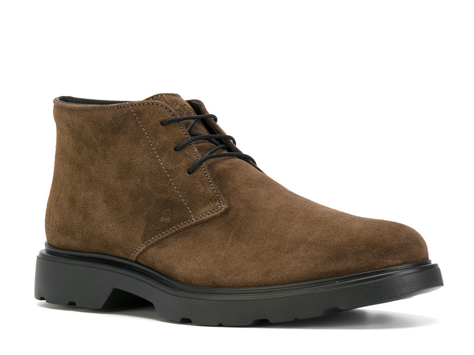 HOGAN Uomo Alla Caviglia pelle Con Lacci Deserto Stivali in marrone in pelle Caviglia e pelle scamosciata Made in Italy 875575 HOGAN Uomo Alla Caviglia pelle Con Lacci Deserto Stivali in marrone in pelle Caviglia e pelle scamosciata Made in Italy 875575