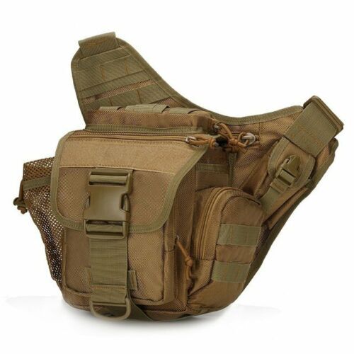 Tactical Men Shoulder Bag Molle Hiking Military Camera Chest Pack Crossbody Pack - Picture 20 of 22