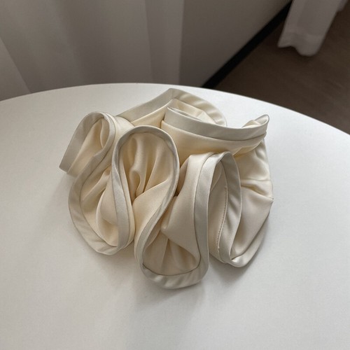 Ponytail Holder Hair Ties Oversized Silky Satin Hair Rope Hair Accessories Solid - Picture 10 of 21