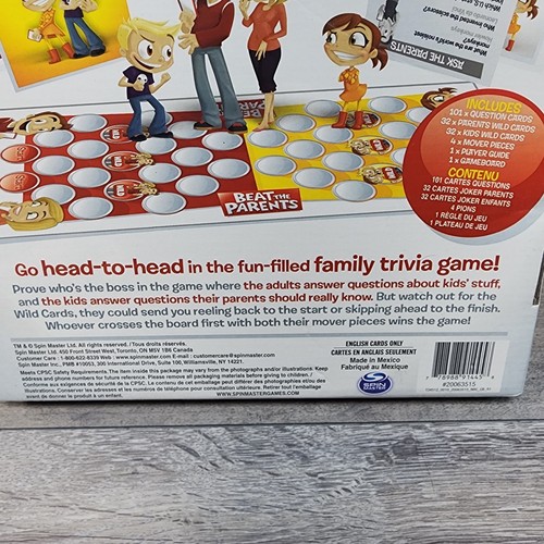 BEAT THE PARENTS Game Trivia Family Fun Ages 6+ Kids vs Grown-Ups Challenges NEW - Picture 5 of 7