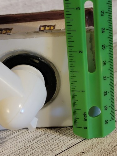 Weihnachtsdorf Stadt Bahnhof handbemalt Keramik Nachtlicht - Bild 9 von 9