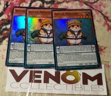 3x (M/NM) - Rescue Hamster - NECH-EN039 - Super Rare - 1st Edition YuGiOh