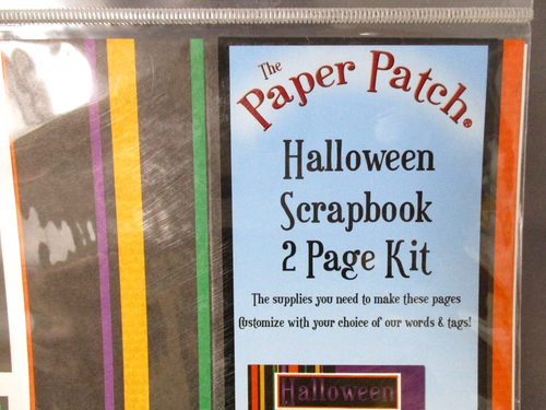 Halloween Scrapbook Pages The Paper Patch lot of 3 12x12 Ghosts Bats Cute - Picture 3 of 6