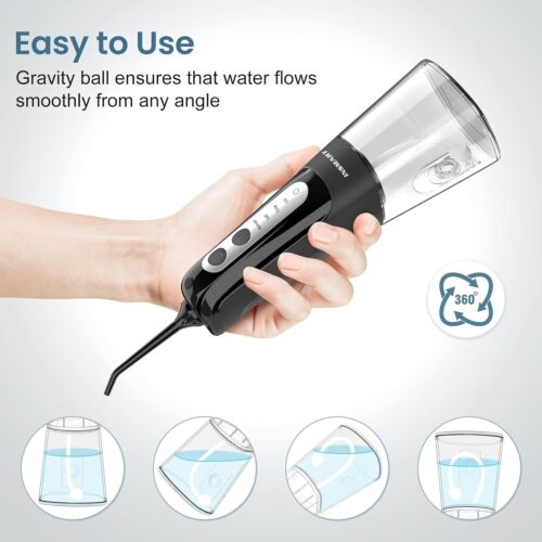 Cordless Water Flosser Dental Oral Irrigator Water Floss Pick Teeth Cleaner New - Picture 18 of 42