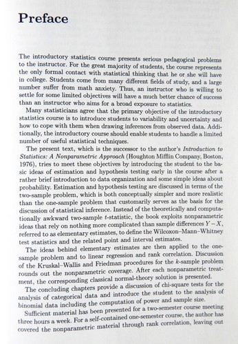 Introduction To Statistics The Nonparametric Way Noether Mathematics Springer - Picture 4 of 13
