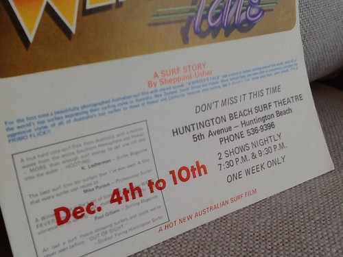 A WINTER'S TALE, 1970'S SURFING MOVIE POSTER, FINE COND., ORIG. OWNER 9"X 5 1/2" - Picture 3 of 4