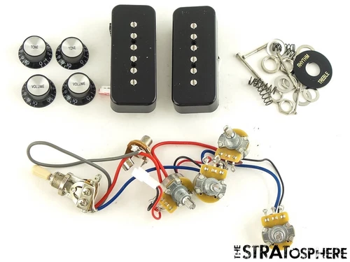 Gibson Epiphone SG Special P-90 PICKUPS POTS KNOBS Black SG Soapbar P90