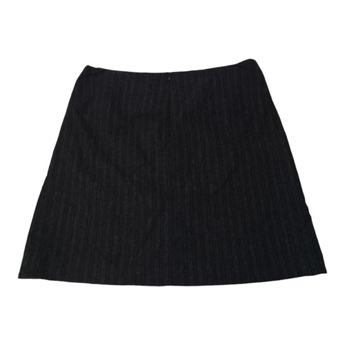 Banana Republic Stretch Wool Skirt Womens Size 8 Pinstripes Black/Dark Gray - Picture 3 of 9