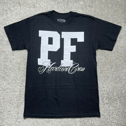 Pitchfork NYC Hardcore Crew Logo New Shirt Adult Medium Black PF Tag Concert - Picture 1 of 7