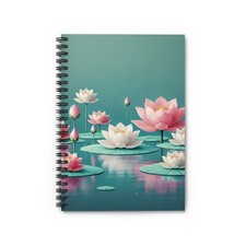 Blossom Serenity Spiral Notebook - Ruled Line for Nature Lovers