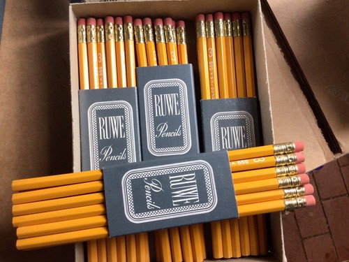 45 Vintage Ruwe Pencils Co 555. Granite pencils #3 Bonded Lead, Unsharpened - Picture 3 of 6