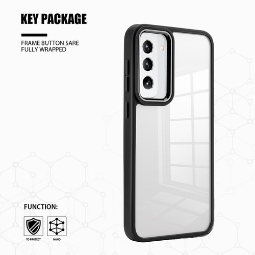 Für Samsung Galaxy S23/Plus/Ultra durchsichtige Hybrid Hart PC Farbe Rahmen Etui Abdeckung - Bild 6 von 45