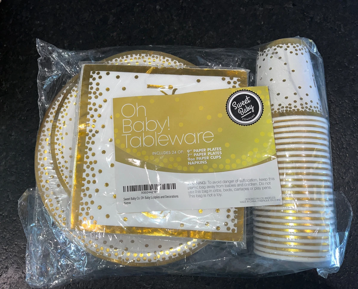 Oh baby plates and napkins discount