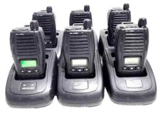 LOT OF 6- HEADLINE HL-1500 TWO WAY RADIO DCR-1200A CHARGING CRADLE HL-1511