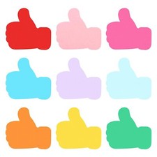 54 Pcs Good Shape Bulletin Board Paper Cut Outs with Adhesive Points Crafts