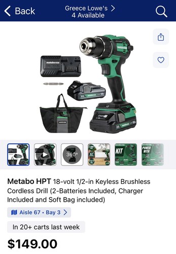 metabo 18v tools brushless drill - Picture 4 of 4