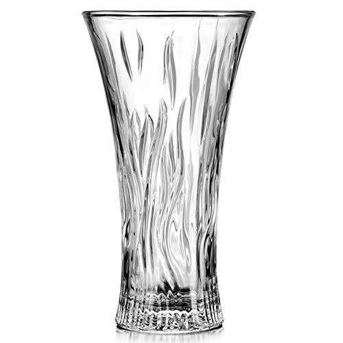 Vase - 30CM Flower Glass Vases, Tall Clear Crystal Vases ,Lead-Free Vase for - Picture 1 of 5