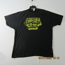 Tultex Shirt Mens 2XL XXL Black Mallory Is One Tough Cookie Short Sleeve Casual