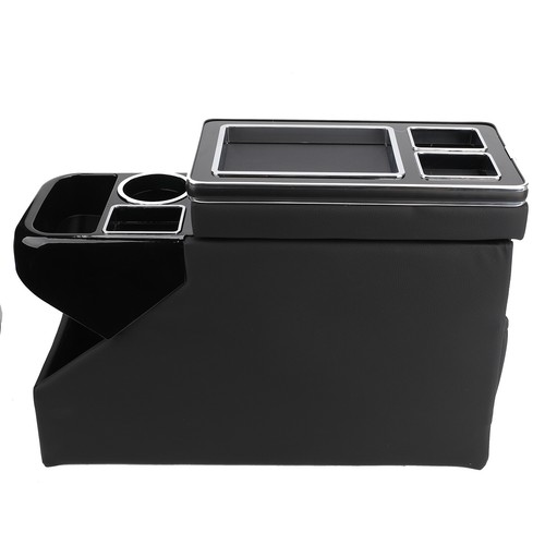 Console centrale vano portaoggetti console storage unit copertura scorrevole per VW T4 T5 T6l - Foto 10 di 13