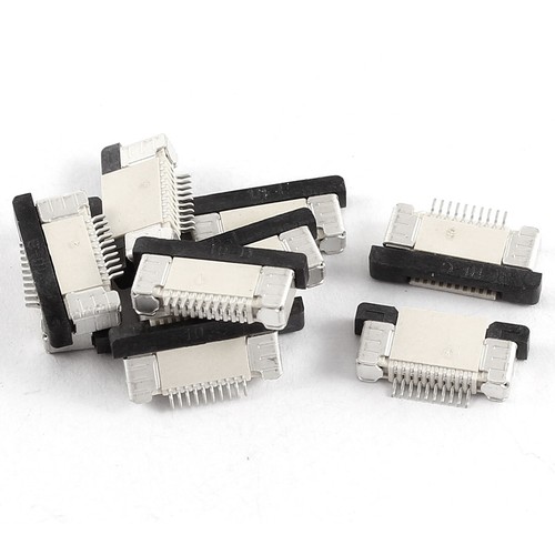 10Pcs Bottom Port 10Pin 0.5mm Pitch FFC FPC Ribbon Sockets Connector