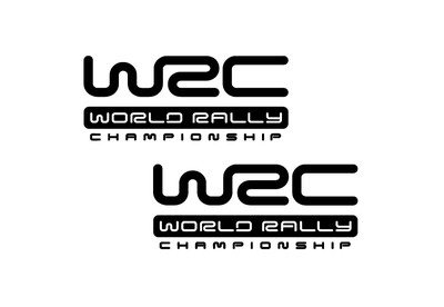 WRC World Rally Championship vinyl decal, car window, doors, size 7'' x 3'' 2pcs