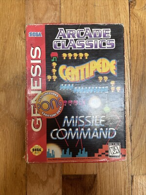 Original Arcade Classics (Sega Genesis) Box/Manuel~Mission Control And Centipede