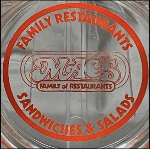 Cenicero vintage para restaurante familiar Mac's - Imagen 2 de 3