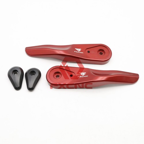 Red CNC Handlebar Hand Guard Protector For Hypermotard 950 2015+ 2017 2018 19 - Picture 14 of 17