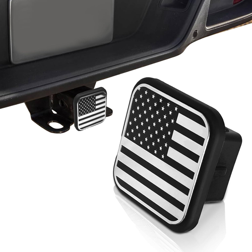 Trailer Hitch Cover, 2 Inch American Flag Trailer Hook, Dust-Proof Square Tube P - Picture 10 of 12