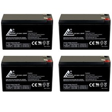 4 Pack: 12V 8Ah rechargeable replacement battery for apc rbc2