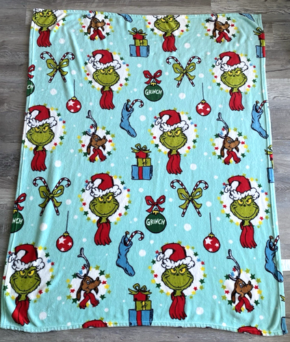 Kohl’s The Grinch Who Stole Christmas Wohndecke 46x60 türkis blau Dr. Seuss