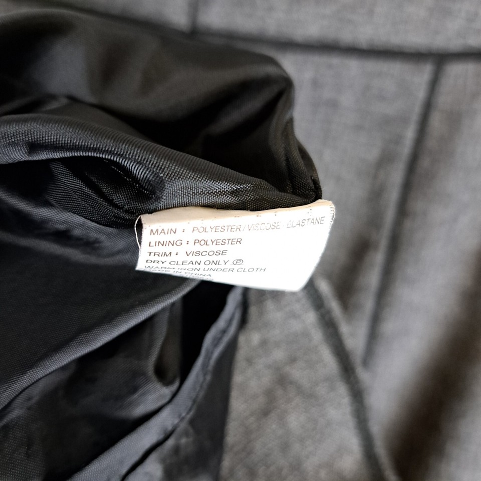 Basque Womens Skirt Size 10 Grey Flared Hem Career Corporate Office