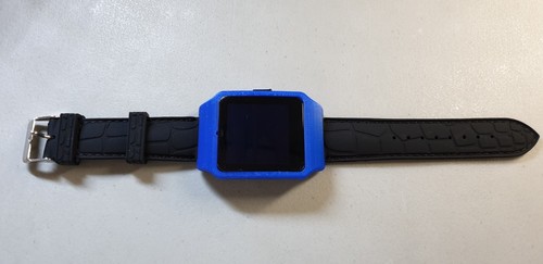 Reloj inteligente Sony 3 SWR50 carcasa azul (adaptador) y correa de silicona negra - Imagen 2 de 11