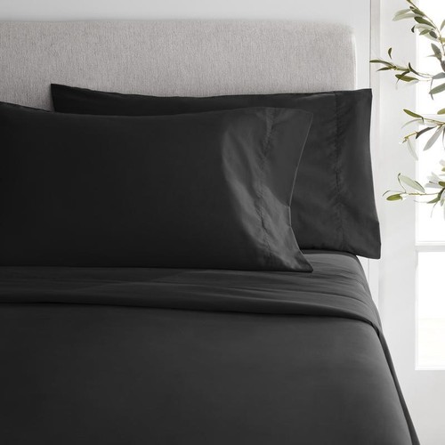 King Flat Sheet 300 Thread Count CVC Cotton Blend Soft Durable All Season New - Picture 5 of 7