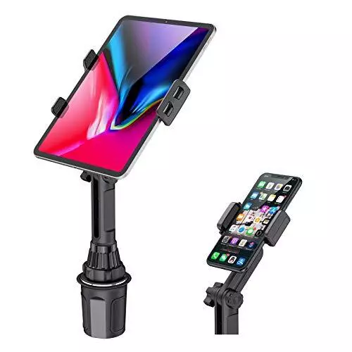 Portavasos para coche, soporte para tableta y teléfono, automóvil ajustable