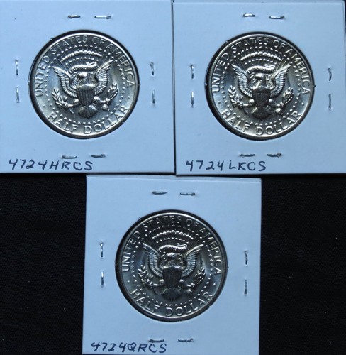 1971D BU, BU, BU + Kennedy Half Dollars (3) 474HRCS LQ - Bild 2 von 4