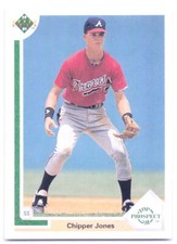 1991 Upper Deck #55b Chipper Jones