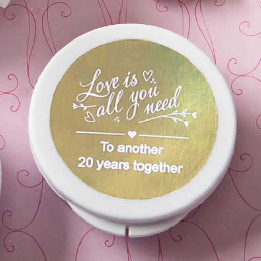 30-200 Personalized Metallic White Ear Bud Headphones - Wedding Party Favor Wyprzedaż, bardzo popularna