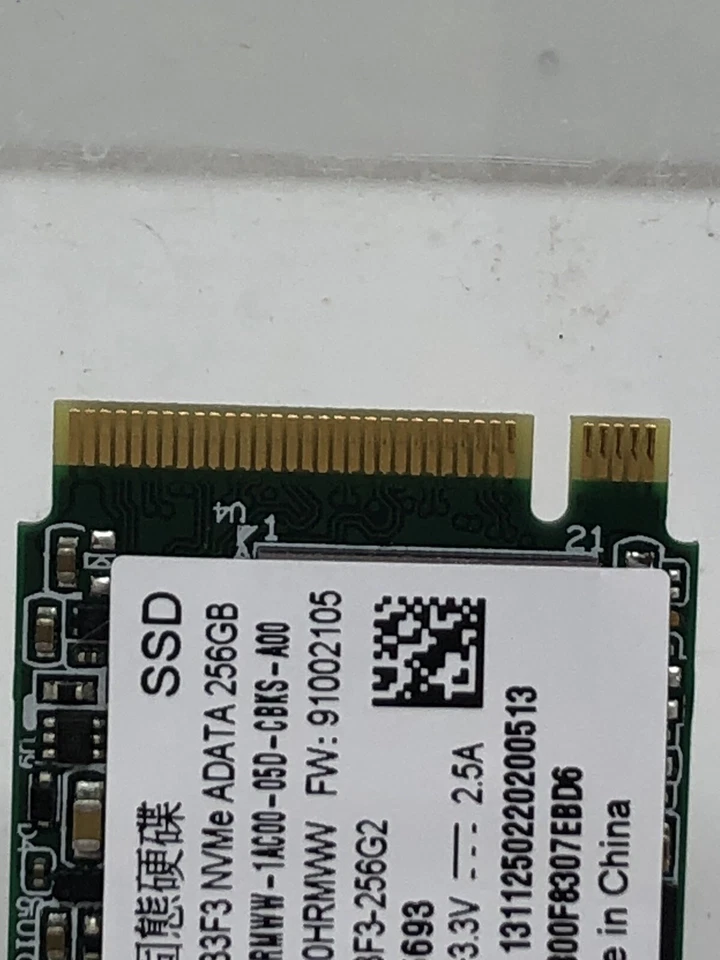 Barrette SSD ADATA 256Go Modèle IM2P33F3 d'Occasion !! - Image 3 of 4