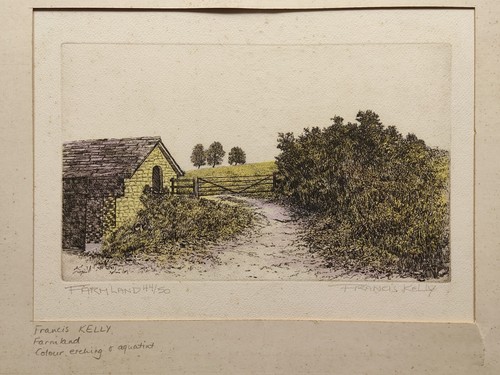FRANCIS KELLY "FARMLAND" ORIGINAL SIGNED LIMITED EDITION RADIERUNG AQUATINTA 44/50 - Bild 23 von 24