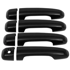 F/R Left Right For 2010-2021 Toyota 4Runner 4.0L Door Handle Cover Glossy Black