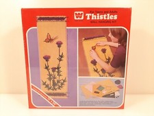 Vtg 1973 WHITMAN CRAFT SERIES "THISTLES" Wall Hanging Kit 12" x 36" NOS Sealed 